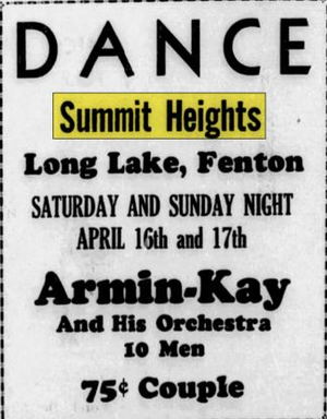 Summit Heights Resort Dance Hall - Apr 1932 Ad (newer photo)